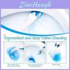 Plastic Singleuse Toilet Brush Set With Nonwoven Replacement Heads And Storage Hooks For Household Use