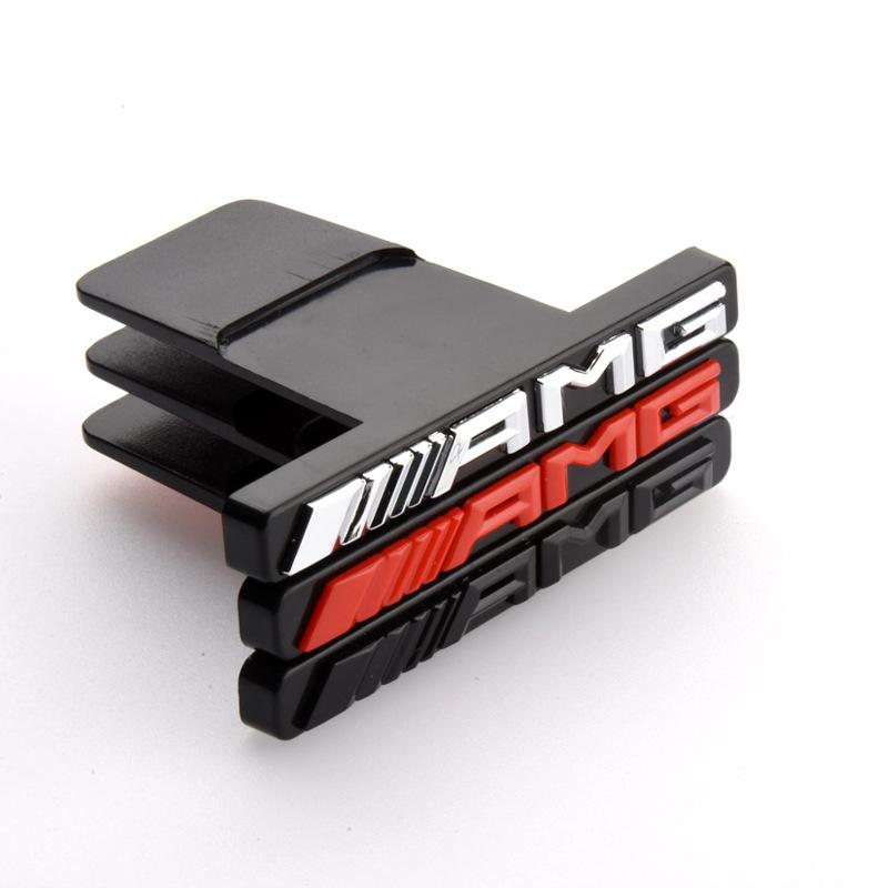 Car Front Grill Badge Emblem Sticker Accessories CKZWB-AMG for Mercedes Benz AMG GLA GLC CLS W212 W176 W210 Interior Mouldings SI3