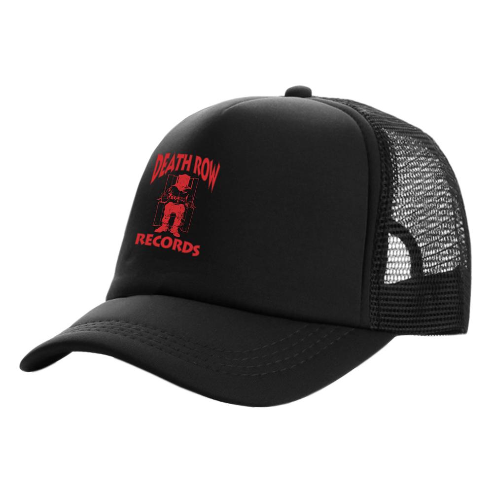 Death Row Records Trucker Caps Unisex Cool  Baseball Caps Summer Mesh Net Snapback Hats MZ