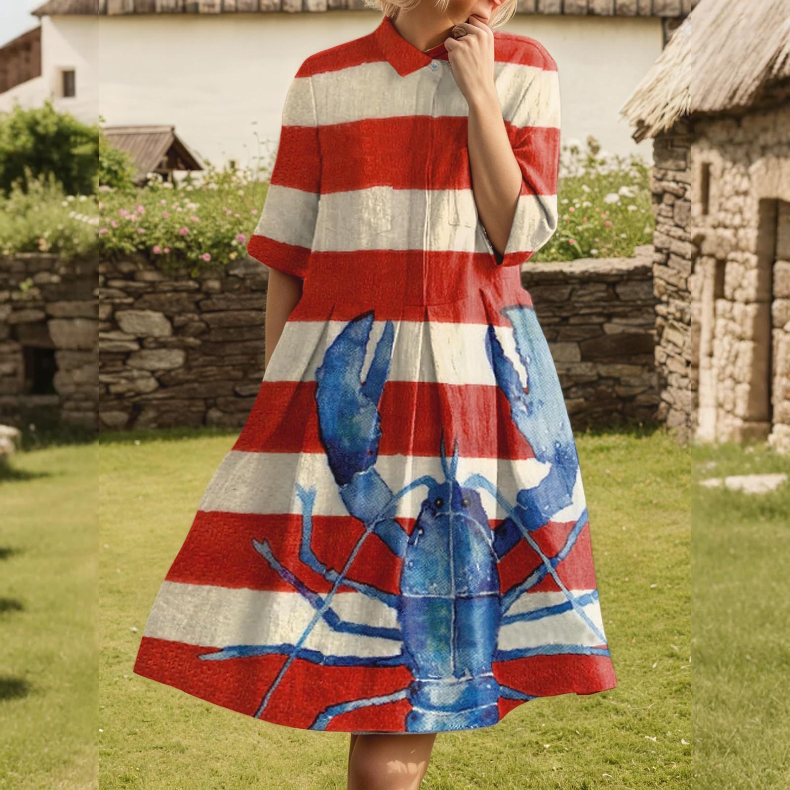 

Платье для женщин элегантное повседневное со сборками, с лацканами на пуговицах, с коротким рукавом, длиной до колена XL красный