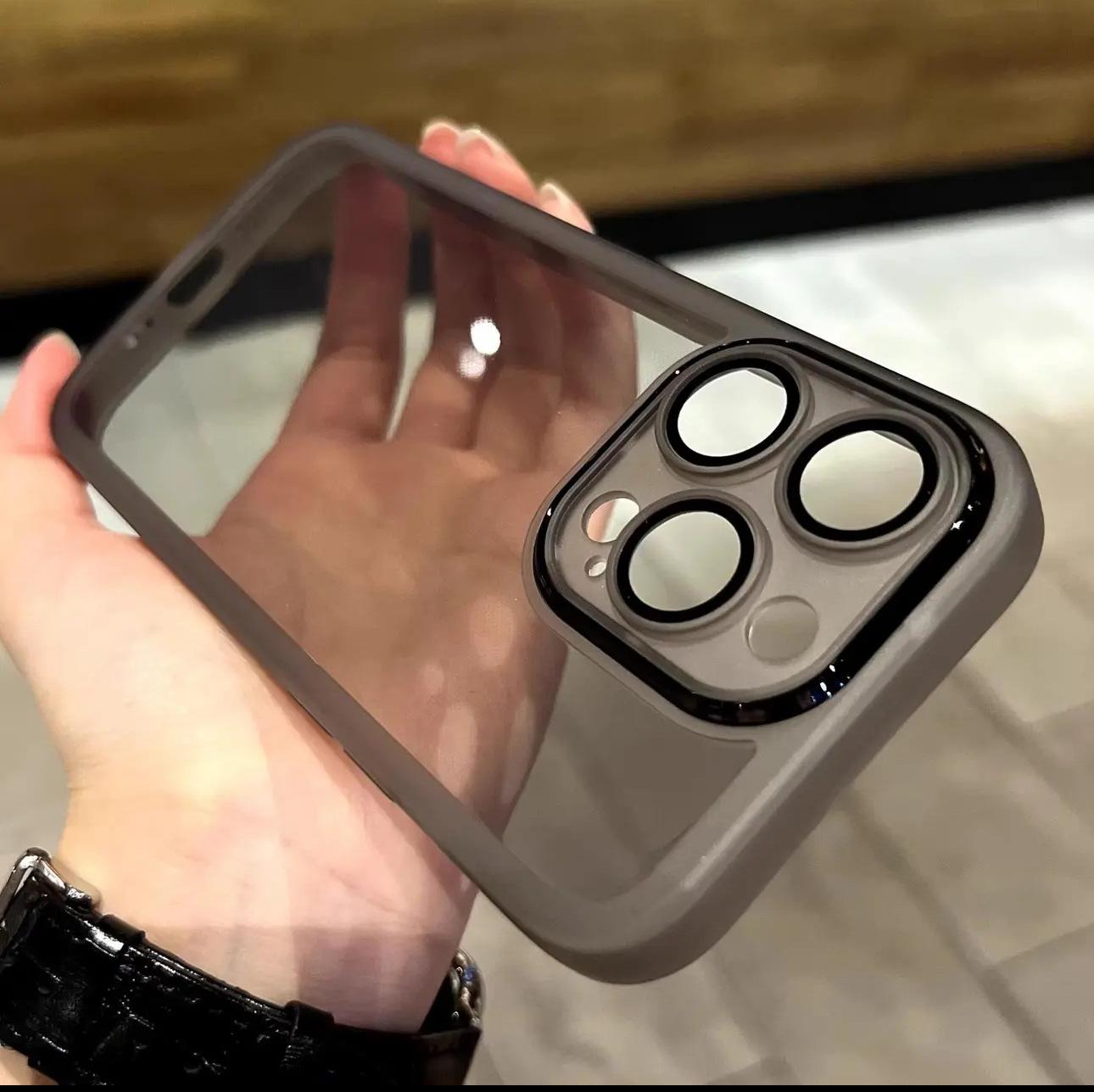 

Advanced sense comes with lens film, suitable for iPhone17pro Apple TPU transparent 16proMax mobile phone case all-inclusive. iPhone 17