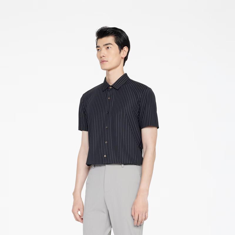 K-Boxing Men's Antibacterial Short Sleeve Business Shirt BDBR2903