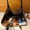 Vintage Leopard Double-Sided Shoulder Bags for Women Casual Large Capacity Ladies Shopping Tote Cool Girls Underarm Bag Handbags