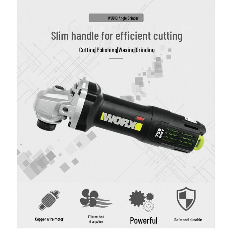 WORX WU900S Industrielle 100mm Winkelschleifer CN-Stecker (Adapter enthalten)