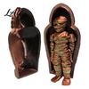 Ancient Egyptian Mummy Figurine 3D Printed Pharaoh Sarcophagus Set Articulated with Trendy Room Decor Storage Case Collectible Fidget Toy