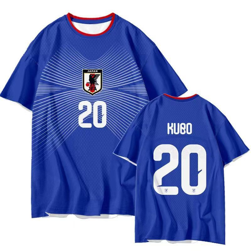 2026 World Cup Japan National Team Three Kubo Kenying Kamada Dadi Home and Away Fan Edition Jersey