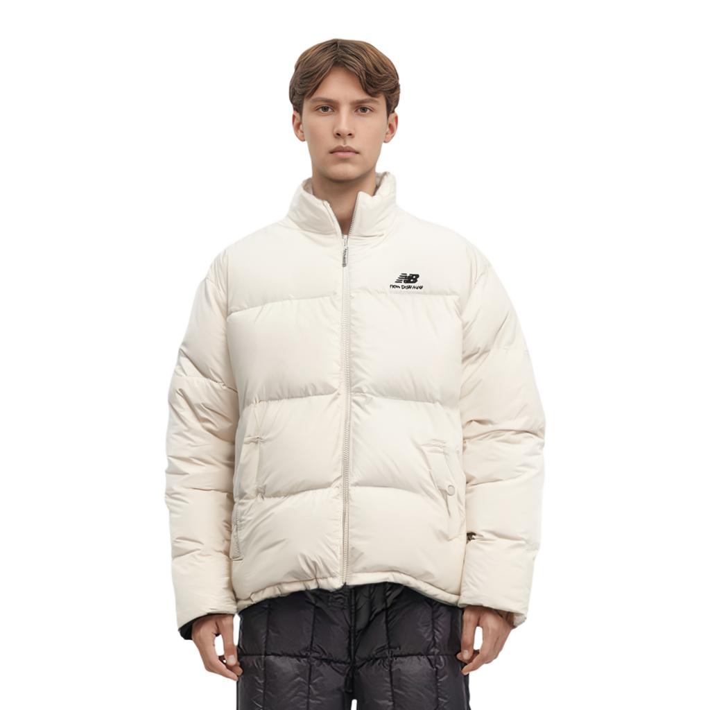 New Balance Down Jackets Unisex White Stand Collar Thickened Other NC5PC44393-IV