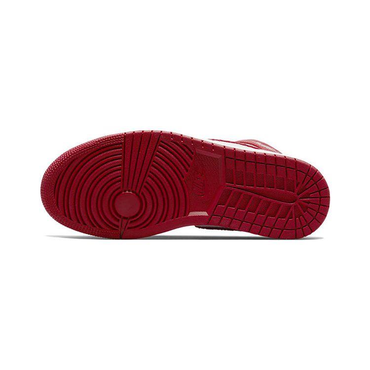 Air Jordan 1 Retro High OG PS Newstalgia Chenille Kids Sneakers Red Light-Iron-Ore Varsity-Red CU0449-061