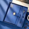 Buckle-Closure Imitation Leather Business Notebook with Logo Printing