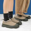 Stejné pro muže i ženy v zimě 2025, nové ležérní všestranné sametové teplé sněhule, větruodolné kotníkové boty a bavlněné boty proti mrazu.