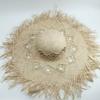 Summer Wind Big Brim Raffia Straw Hat Women's Beach Hat Travel Seaside Vacation Sun Hat