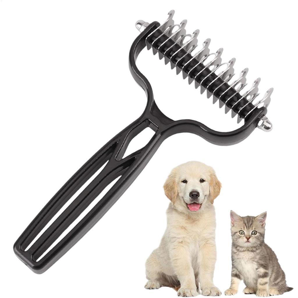 1PC Pet Deshedding Brush Pet Grooming Comb Stainless Steel Shedding Pet Comb Professional Hair Removal Brush for Dogs Cats