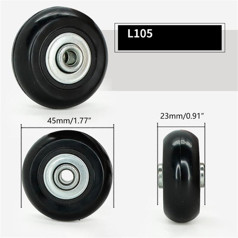 1PC Roda Giratória Versátil para Bagagem e Malas Mobilidade Sem Esforço Alta Capacidade de Carga