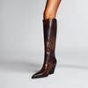 Fashion Kaky's New Pointed Thick Heeled Oversized Women's Boots, High Boots, Long Boots, Western Boots
