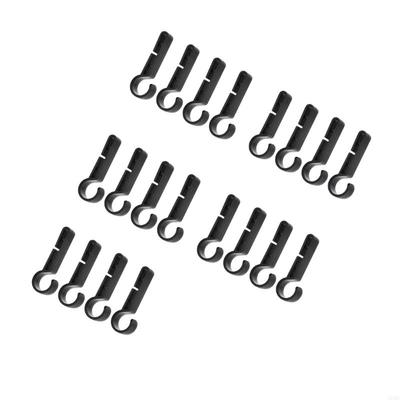 20Pcs Headlamp Clip Hook Hard Hat Light Clip for Rapid Attachment On Safety Helmets Offering Antislip