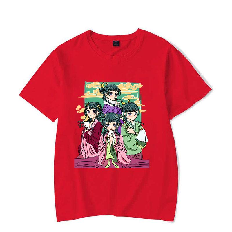 

Новые футболки с принтом «Дневники аптекаря» для женщин и мужчин, летние крутые футболки с короткими рукавами в стиле аниме в стиле Харадзюку S