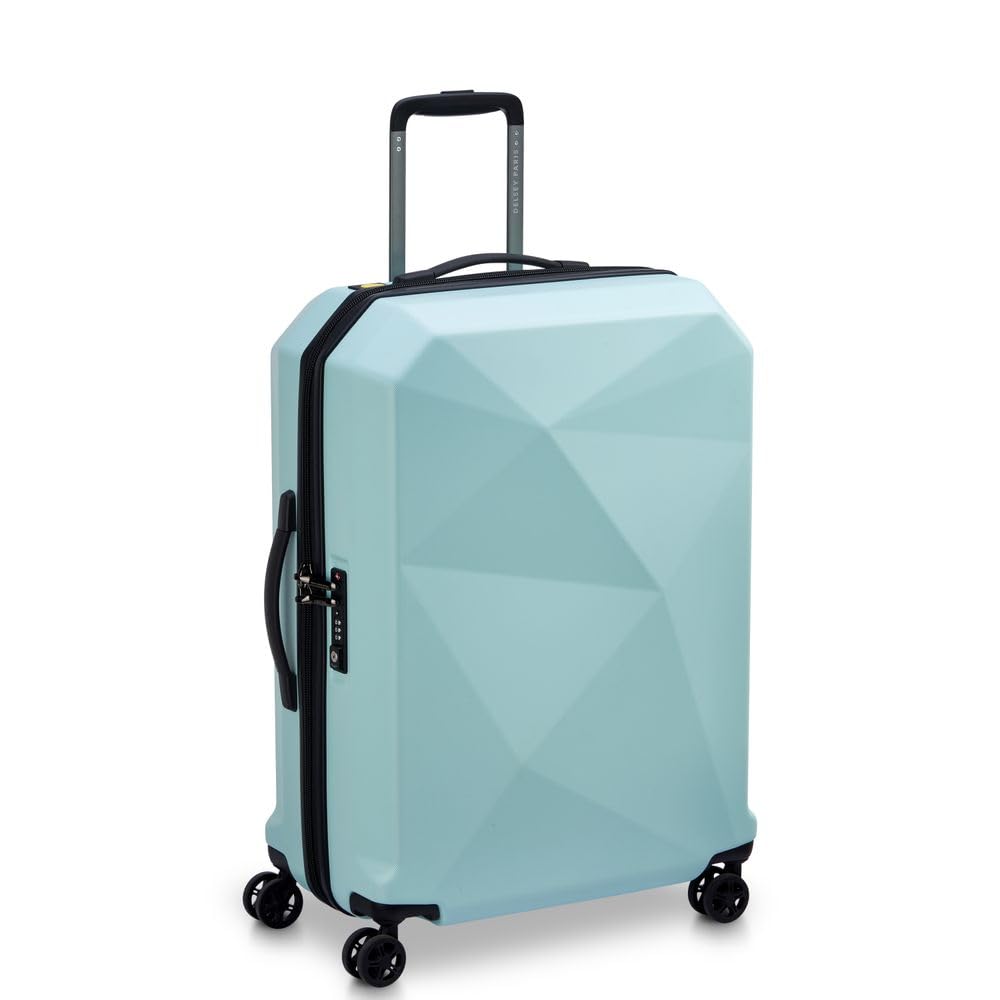 DELSEY PARIS KARAT 2.0 Suitcase, 70L, 67cm, 3.4kg, 5-Year Warranty, TSA Lock, Official Import, DL00261981042, Light Blue