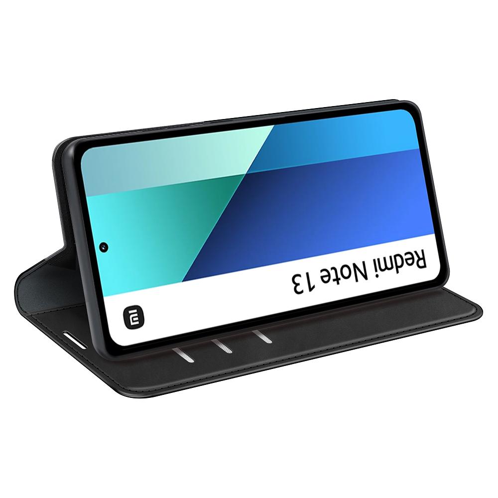 For Xiaomi Redmi Note 13 4G Leather Case Wallet Skin-touch Phone Cover