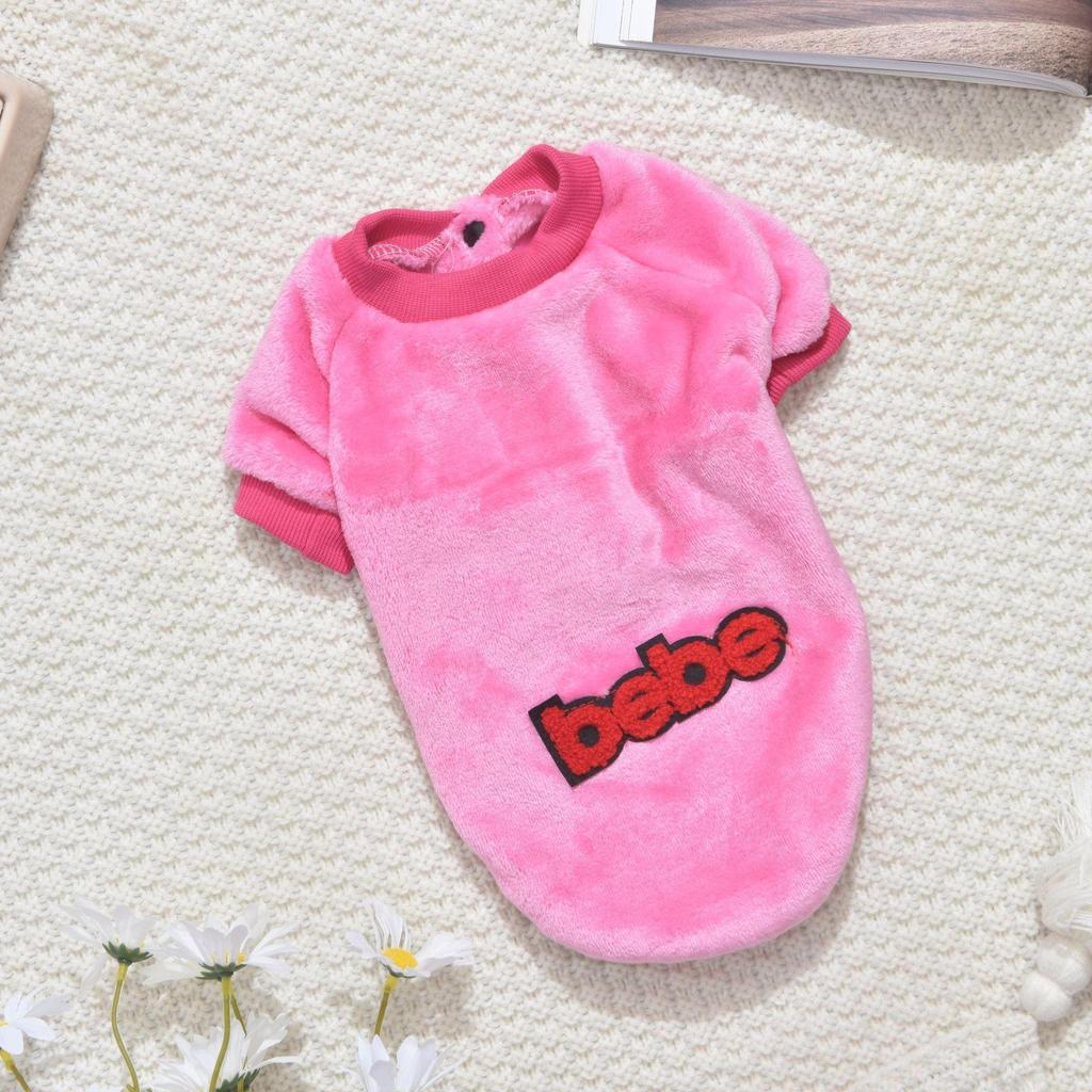 Maskáčová plyšová mikina pro bišonka: Roztomilé, odolné proti špíně, univerzální oblečení pro domácí mazlíčky na podzim a zimu