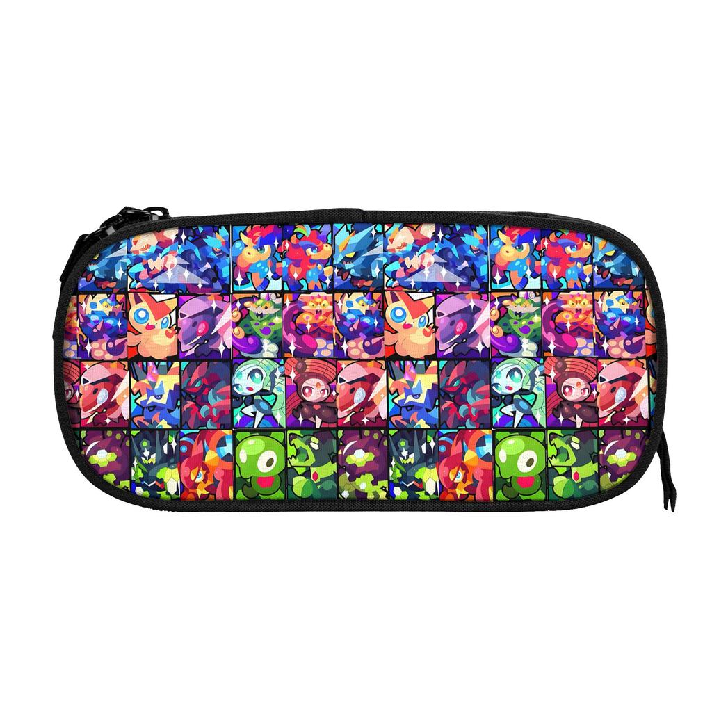 Custom Pokemon Gengar Pumpkin Halloween Large Capacity Bags for Child School Pencil Bag for Boys Gilrs Kids