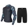 Mens Quick-Dry UV Protection Rash Guard Surfing Diving Snorkeling Swimming Fitness Outdoor Water Sports