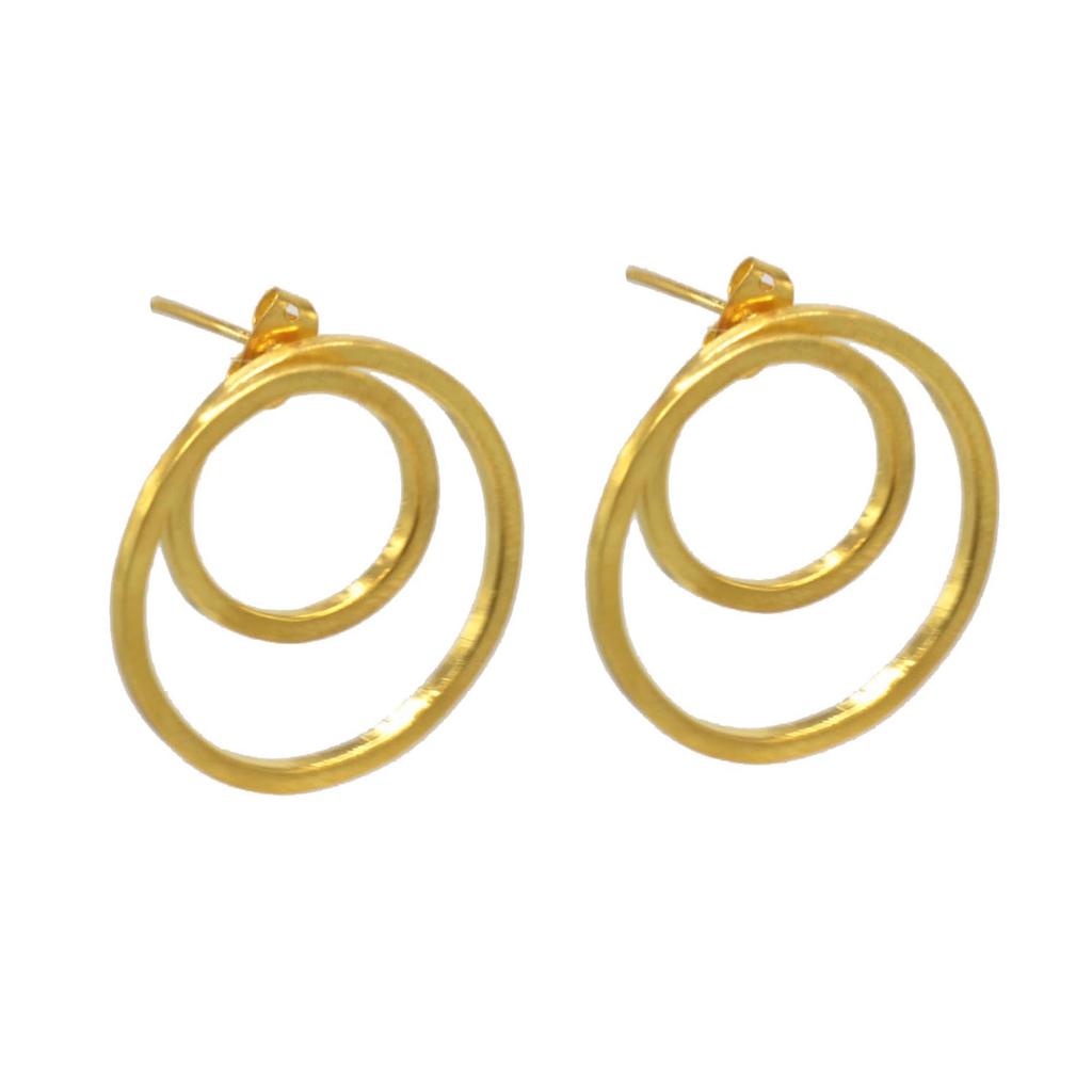 925 Sterling Silver Sprinkle Earrings, Round Handmade Stud Earrings, Gift For Her