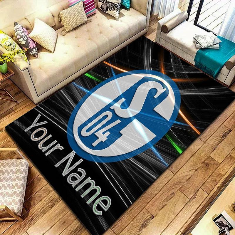 FC Schalke 04 Custom Name Carpet Rug for Living Room Bedroom Home Sofa Decoration,Kids Play Non-slip Floor Mat