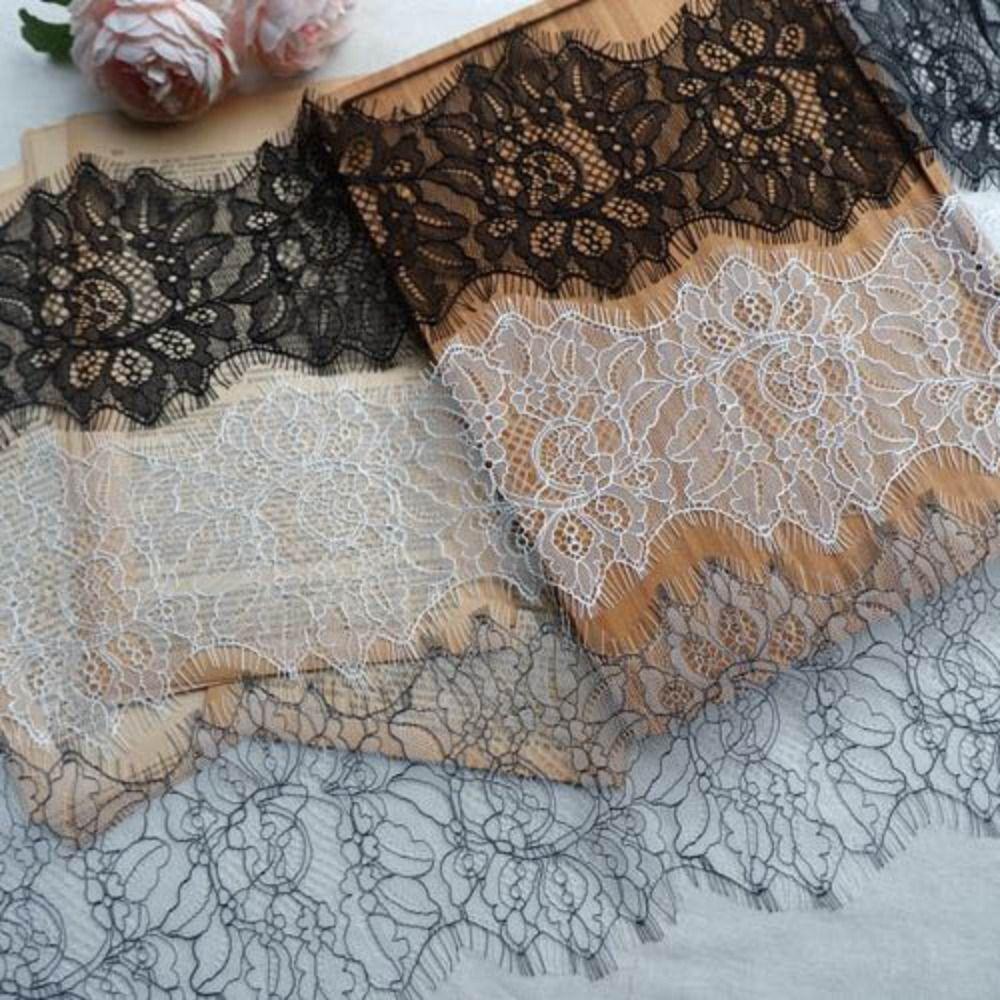 Handmade Handmade Lace Bearded Edge Lace Ribbons Trim Eyelash Lace Fabric  Wedding Dress