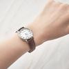 Swiss-made Classic Slim Roman Leather Watch LC004WTCH_L_R