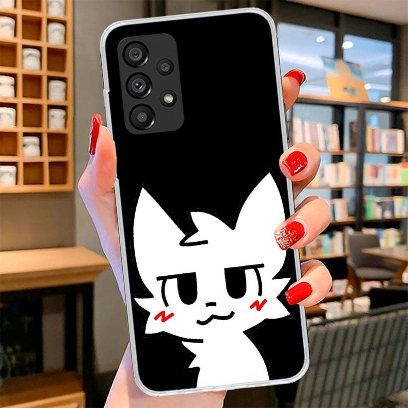 Boykisser Cat Phone Case For Samsung Galaxy A12 A22 A32 A52 A72 A02S Phone Case Note 20 Ultra 10 S10 Plus A51 A71 A50S A20S A10S