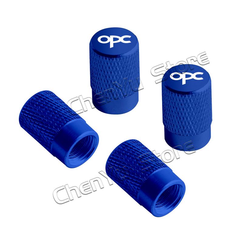 4Pcs OPC Logo Car Metal Wheel Tire Valve Caps Stem Case Dust Cap For Opel Astra Insignia Corsa Rocks Junior Accessories Styling