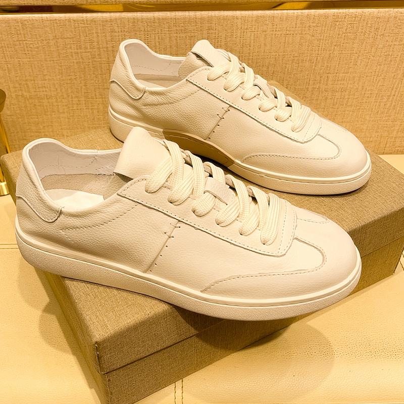 Fashion Genuine Leather Casual Shoes British Stylish Sneakers Classic Mens Skateboard Footwear New Trendy Male Tenis Masculino Trainers