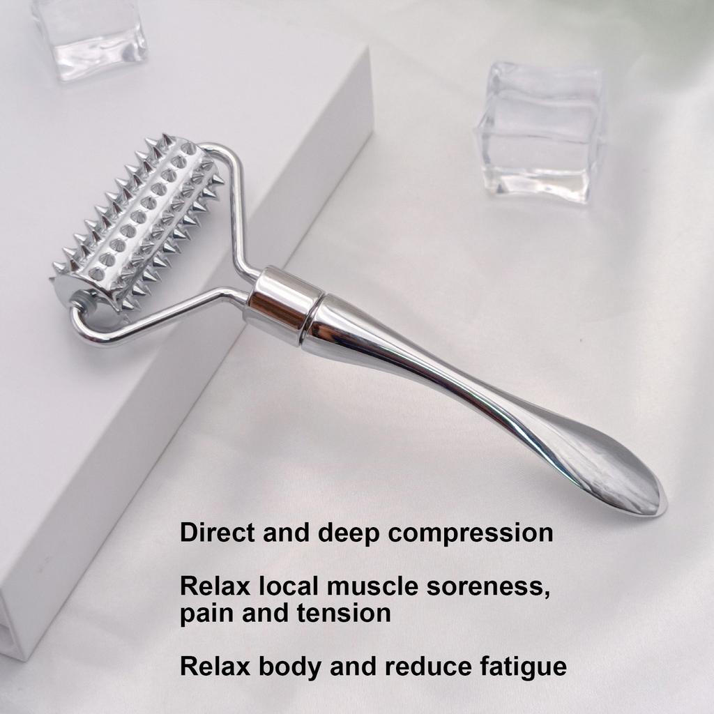 Metal Massage Roller Promote Circulation Muscle Relaxing Acupuncture Roller for Finger Hand Neck