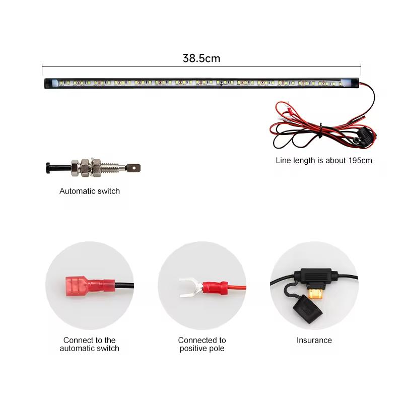 12V Universal Car Under Hood Engine Repair White LED Light Bar with Switch Control Fits Any Vehicle Maintenance Lamp Lighting