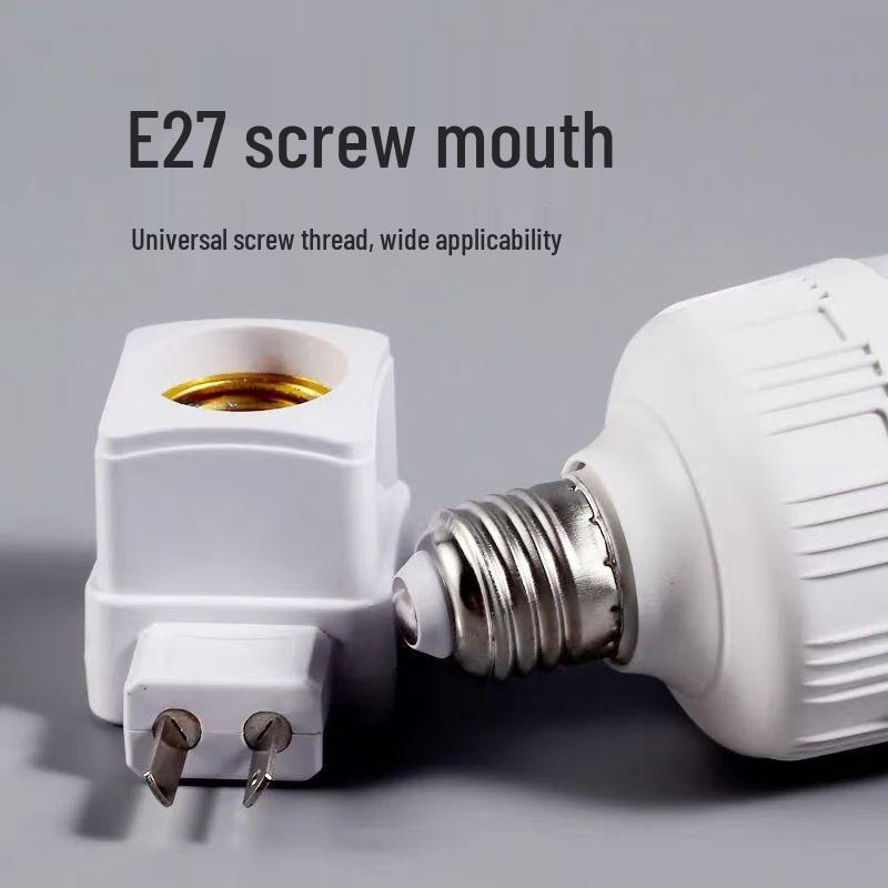 Portalampada E27 a Spina con Interruttore e Filo per Luce Notturna a LED