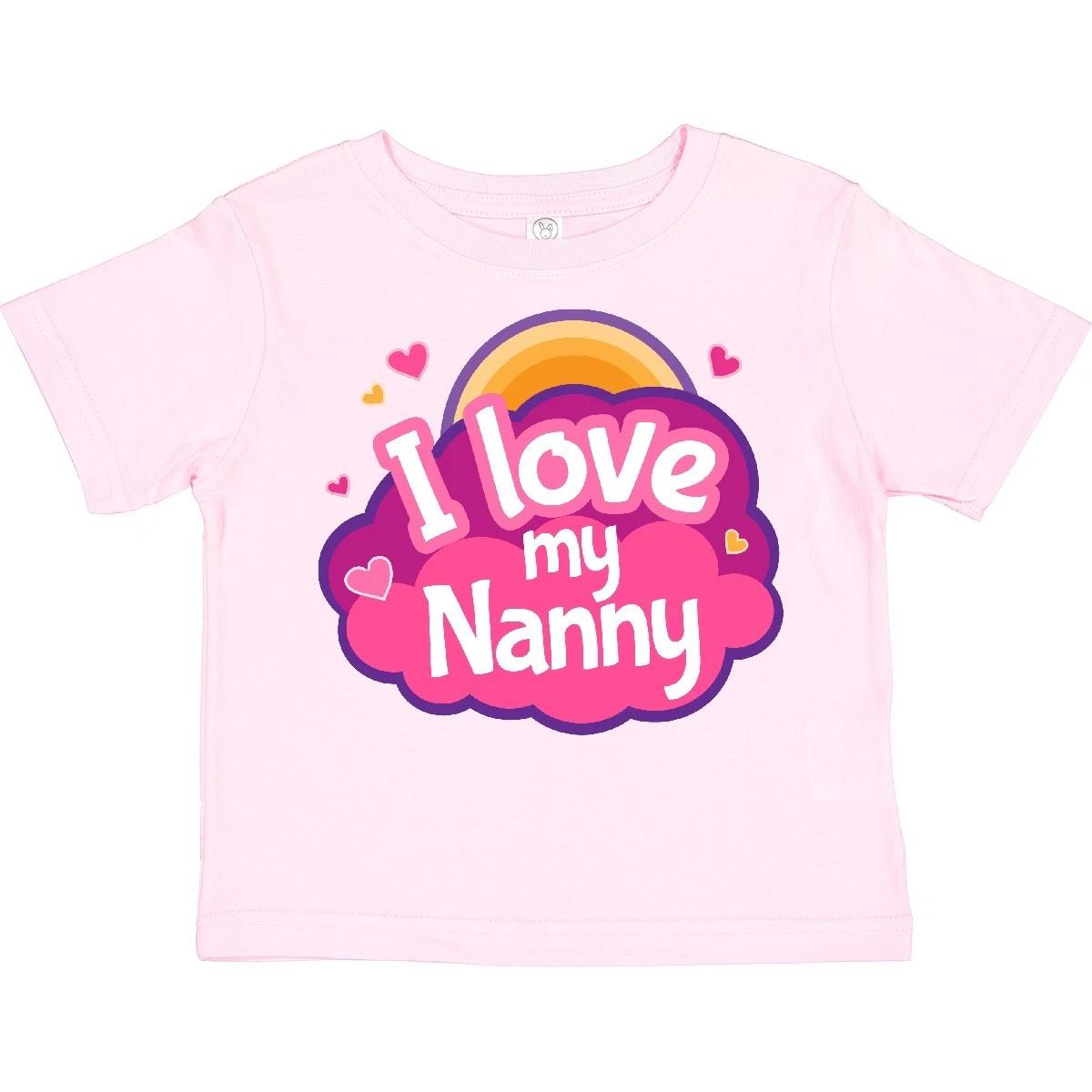 Inktastic I Love My Nanny Grandchild Toddler T-Shirt Grandma Gift From Grandkids 100