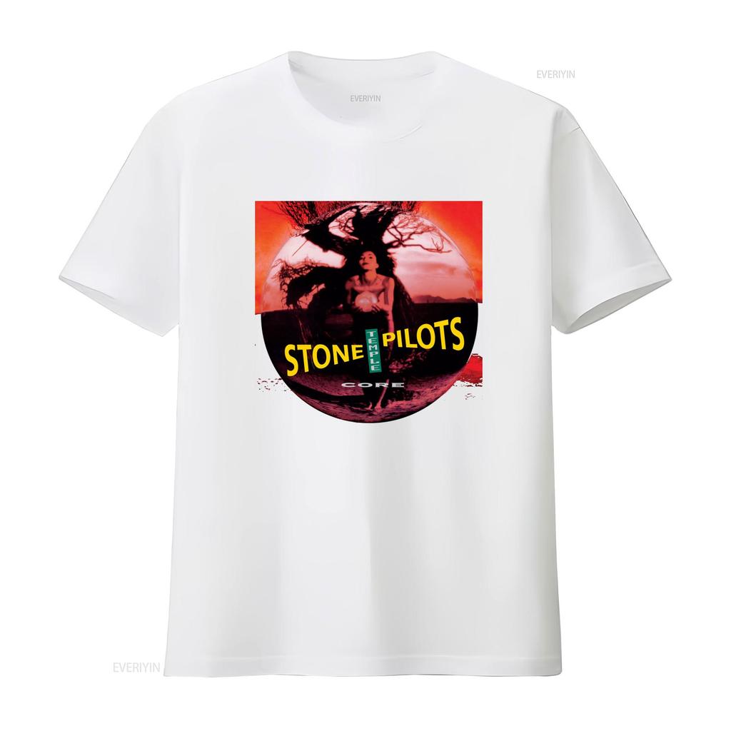 Cotton T Shirt Core Stone Temple Pilots Album Dean DeLeo Robert Band Merch Vintage Washed Homme Breathable Versatile Stretched