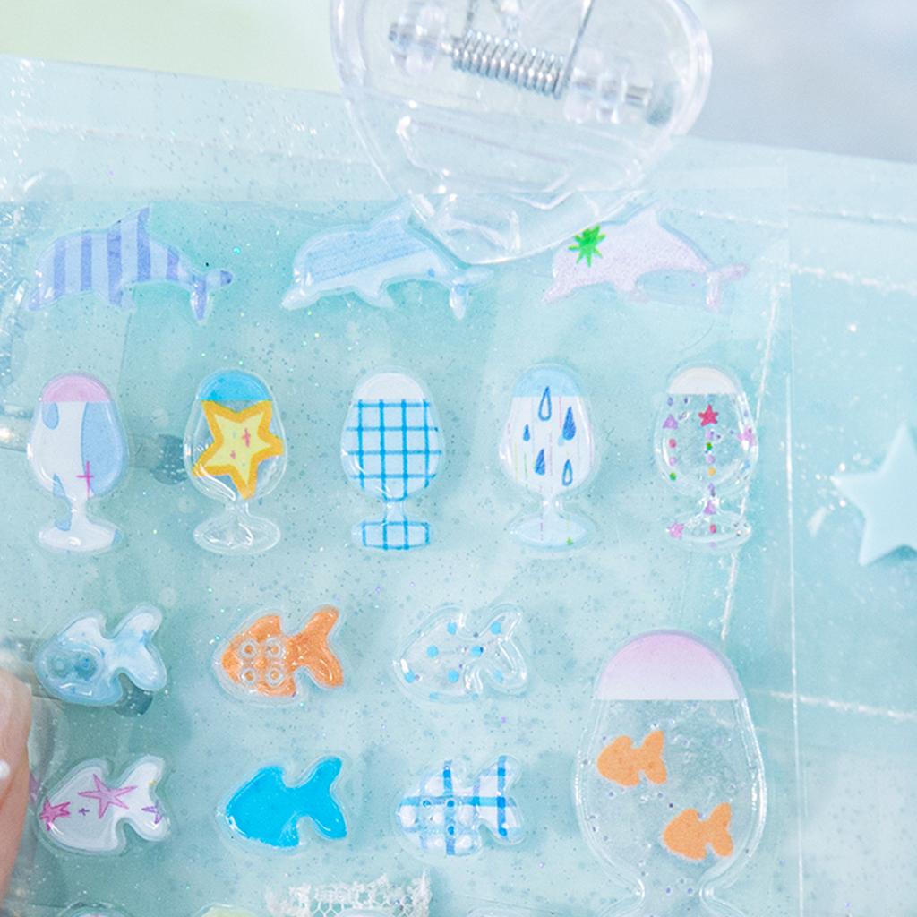1PC Kawaii Ins Dropping Mini Stickers Creative Decoration DIY Diary Phone Case Planner Aesthetic Supplies Cute Scrapbook Sticker