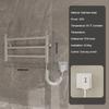 Thermostatic heating towel bar storage rack home bathroom perforated stainless steel electric towel rack bathroom accessories