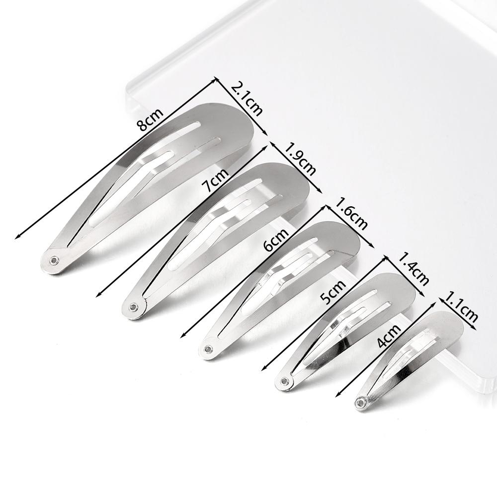 

20Pcs/Lot 4-8cm Metal Hair Clips Snap Alligator Hairpins Base for DIY Jewelry Making Pearl Bow Hairgrip Setting Hair Accessories 4.0cm