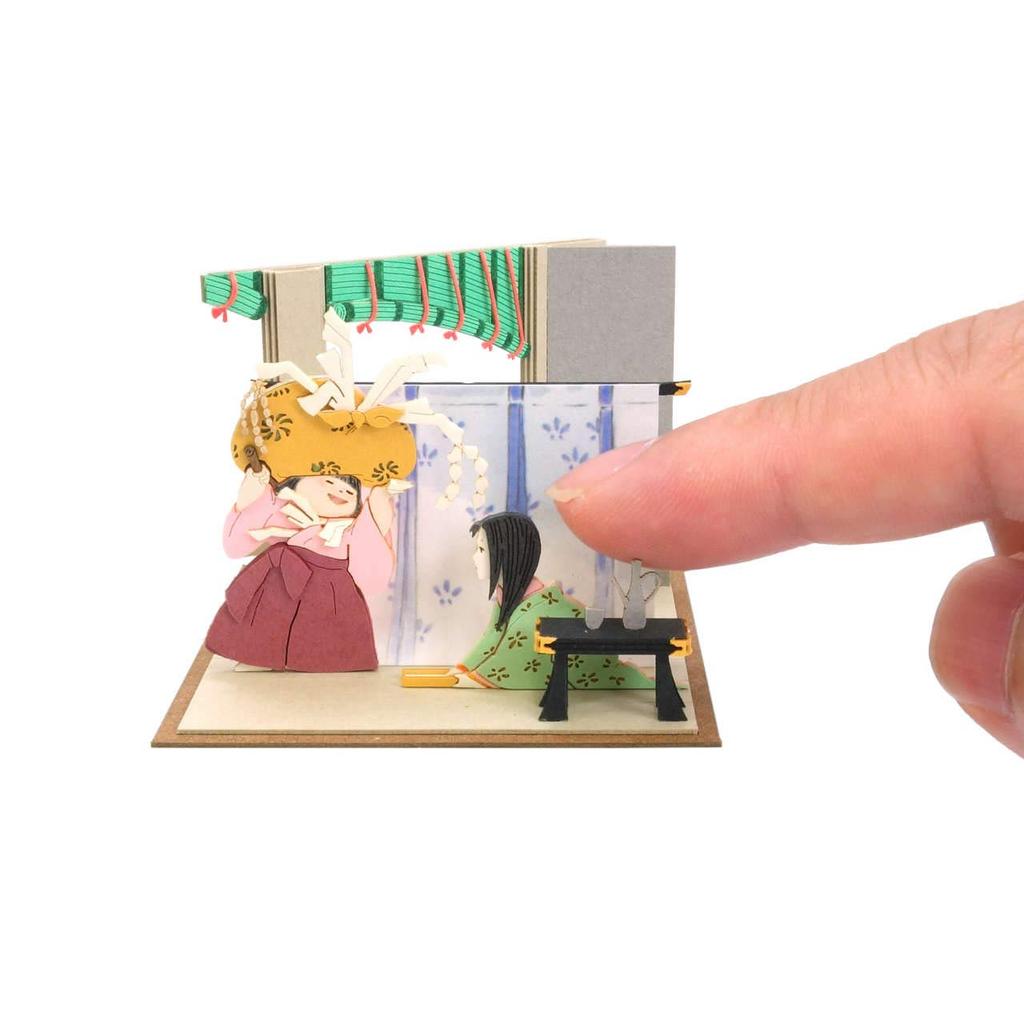 Sankei Studio Ghibli mini The Tale of Princess Kaguya: Girl and Princess Kaguya Papercraft MP07-107