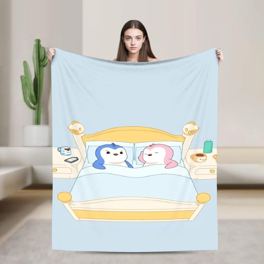 Pudgy Penguin Merch Blanket Ultra-Soft Fleece Throw Blankets Relax Bedding Throws
