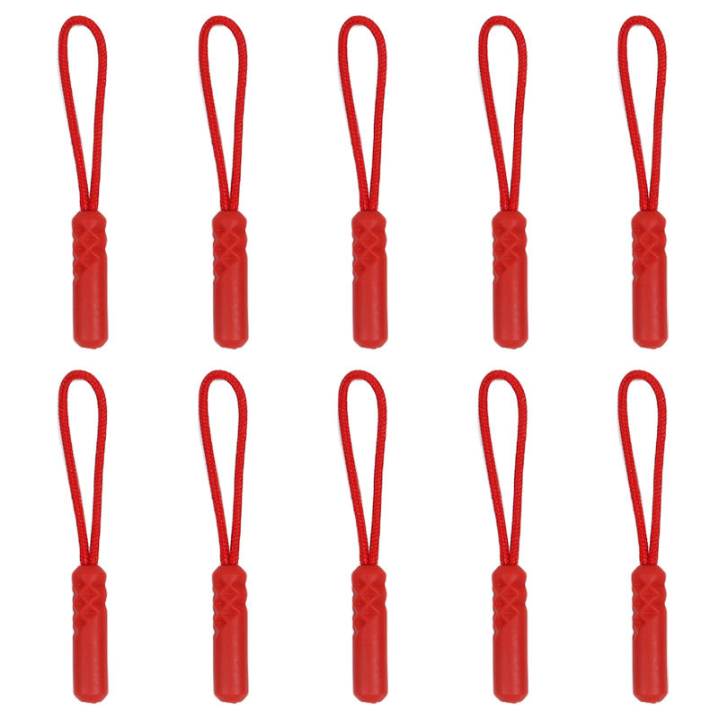 10 ks/sada 10 barevných zipů, stahovacích koncovek, náhradních sponek na lano, spony na přezku, kufr, stan, batoh, zip na šňůru