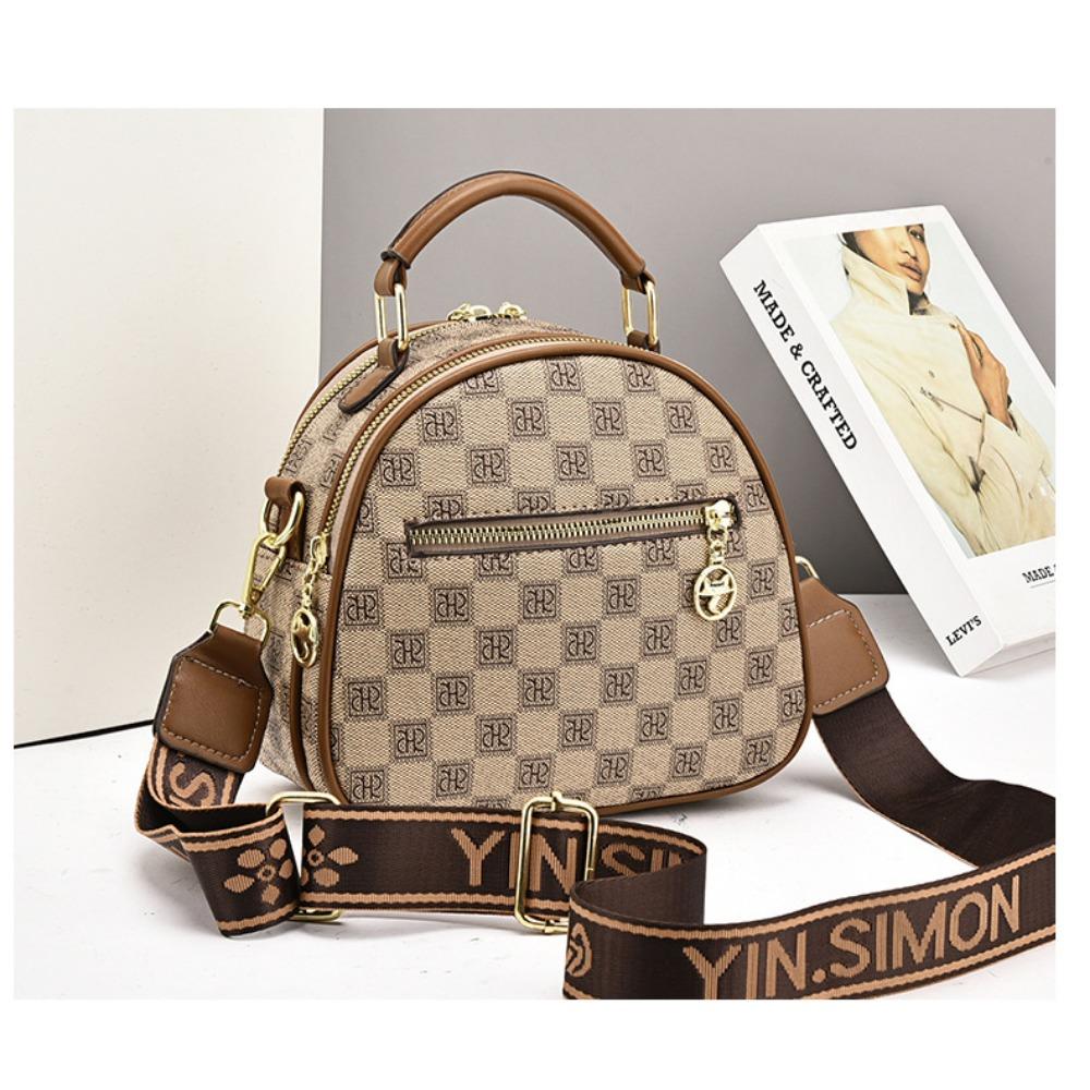 Nová dámská malá kulatá taška, Módní kabelka přes rameno Crossbody