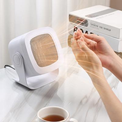 Elektrischer Desktop-Heizstrahler mit Griff, leiser tragbarer Terrassenheizer, Winter-Warmluftgebläse, Mini-Heizlüfter für Zimmer, Zuhause, Büro
