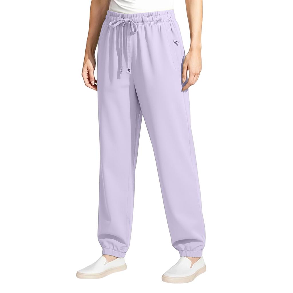 Women's Summer Ice Silk Sun Pants Sporty Casual Loose Fit Breathable Quick Drying
