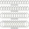 2025 96 Hoop Earrings, Hypoallergenic Alloy Round Earring Hoops For Jewelry Making, Open Beaded Diy Earrings Craft Art Accessories