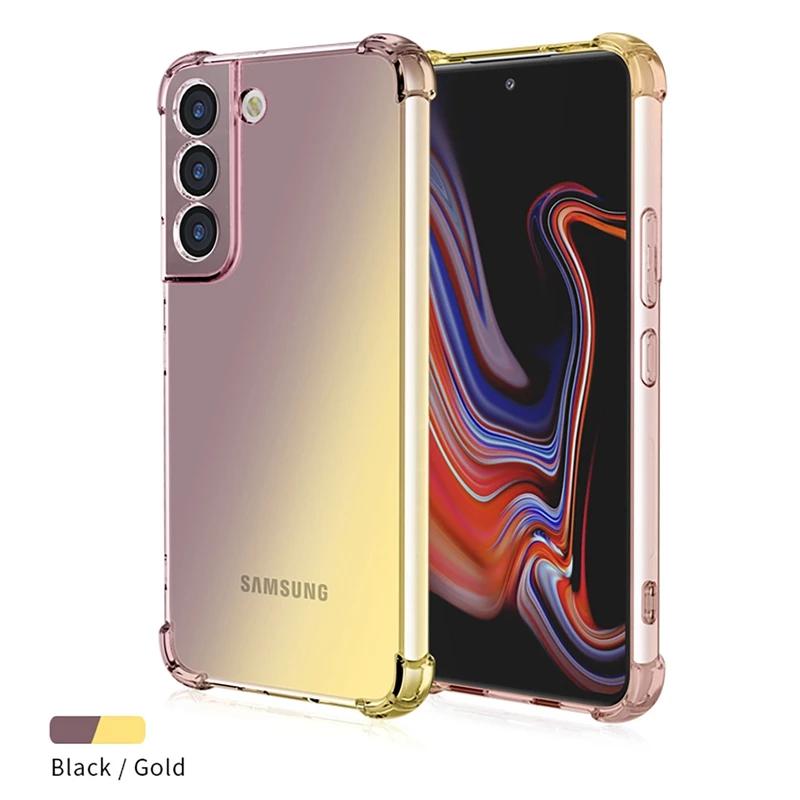 

Gradient Airbag Shockproof TPU Case for Samsung Galaxy S26 Ultra S25 Edge S24 S23 FE S23 S22 Plus S21 Protective Cover Funda For Galaxy S25 Ultra
