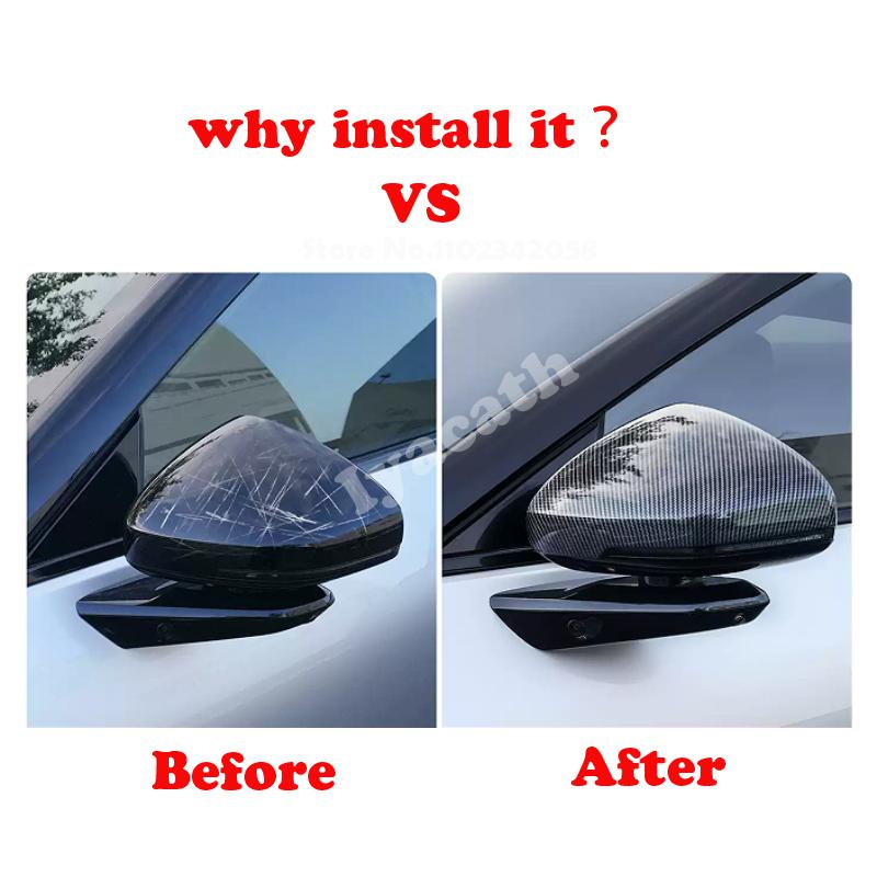 For Xiao Peng XPeng X Peng P7 2025 2026 Door Side Wing Rearview Mirror Cover Mirror Anti-Rub Protect Cover Strip Trim Sticker