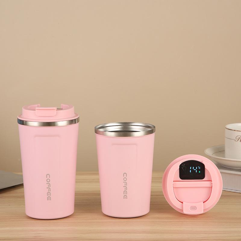 Tazza da Caffè Termica in Acciaio Inossidabile con Display Intelligente - Portatile per Esterni e Pronta per Essere Regalata